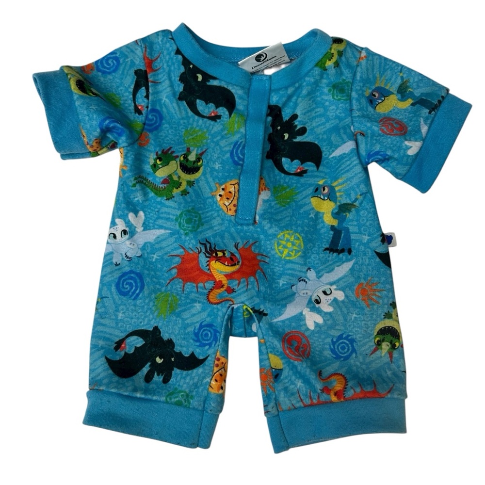 Build A Bear BAB Workshop How To Train Your Dragon Blue Pajama Outfit
